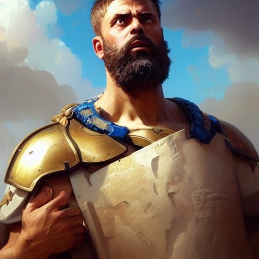 Pericles Portrait in Art Nouveau Style