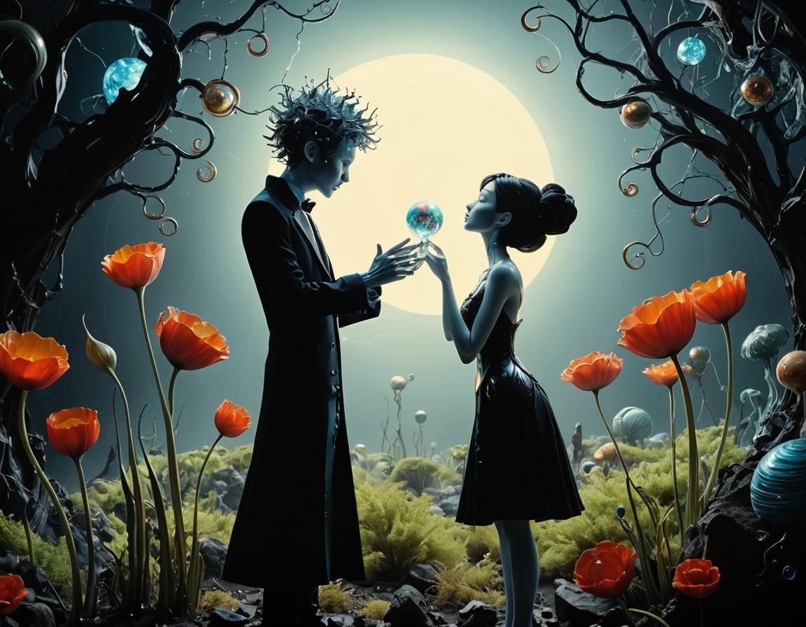 Surreal Steampunk Sculptures on Alien Planet