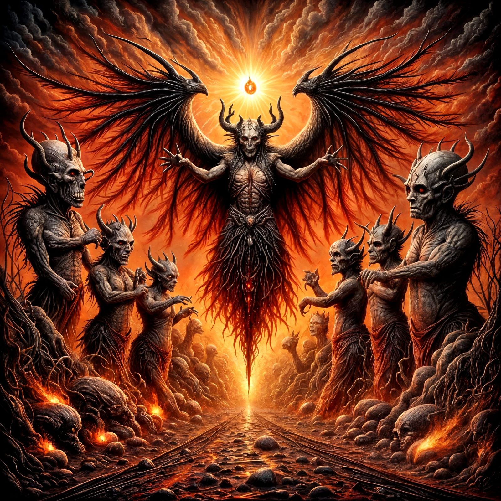 Demons Guarding the Gates of Hell