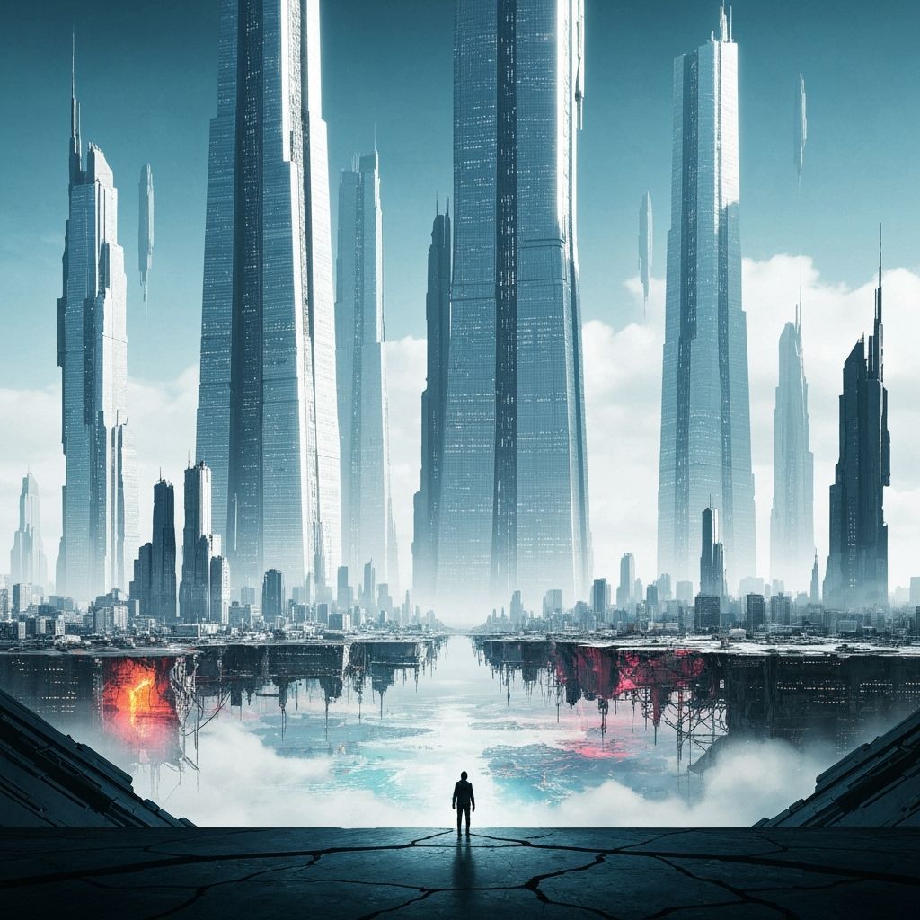 Futuristic Utopia With Hidden Dystopian World