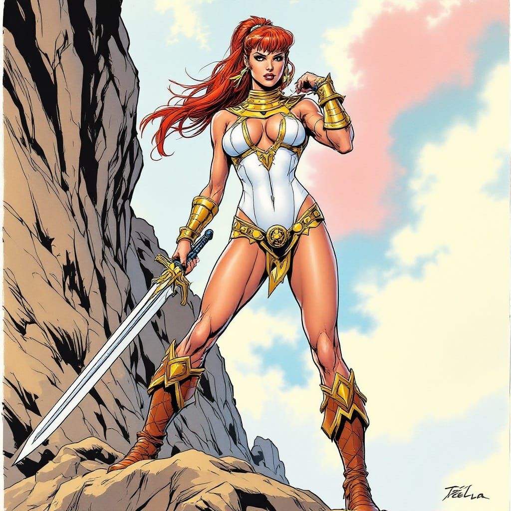 Teela in Epic Comic-Book Style