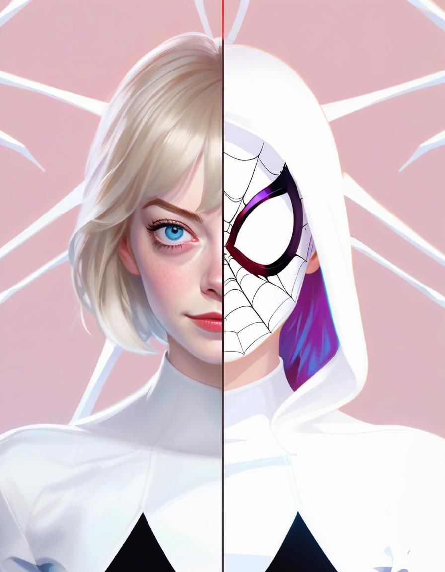 Gwen Stacy as Ghost Spider Concept Art