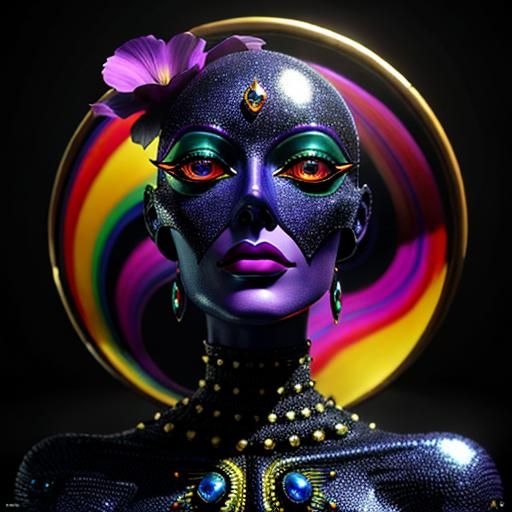 Psychedelic Surrealism: A Glamorous CGI Masterpiece