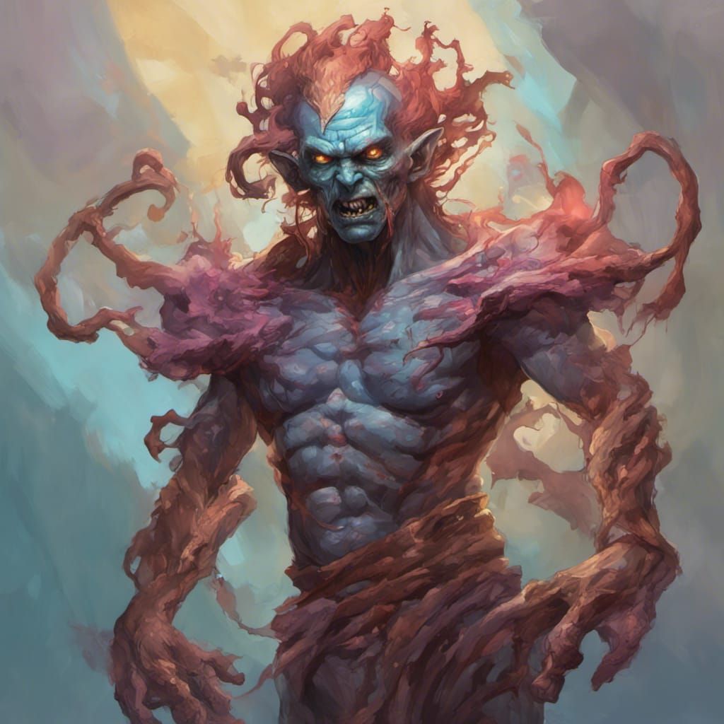 Hyperrealistic Air Genie Character Concept Art