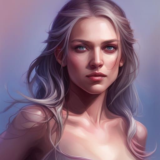 Hyperdetailed Princess Portrait in Triadic Colors