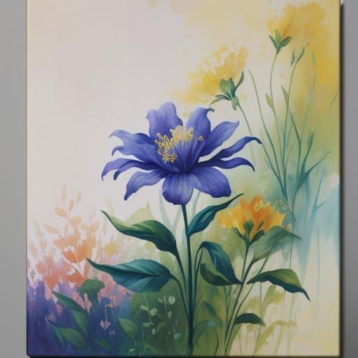 Impressionist Flower in Ethereal Mist