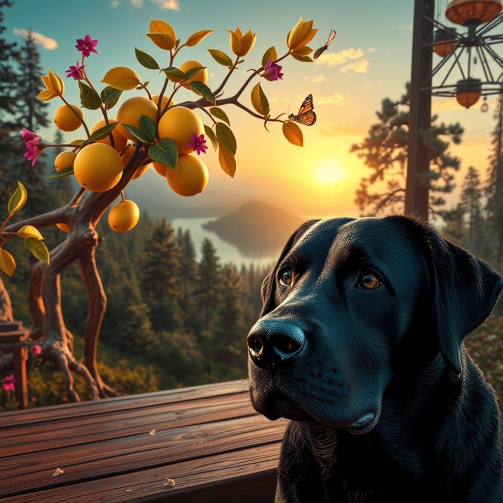 Surreal Hyperrealistic World in Cyberpunk Aesthetic