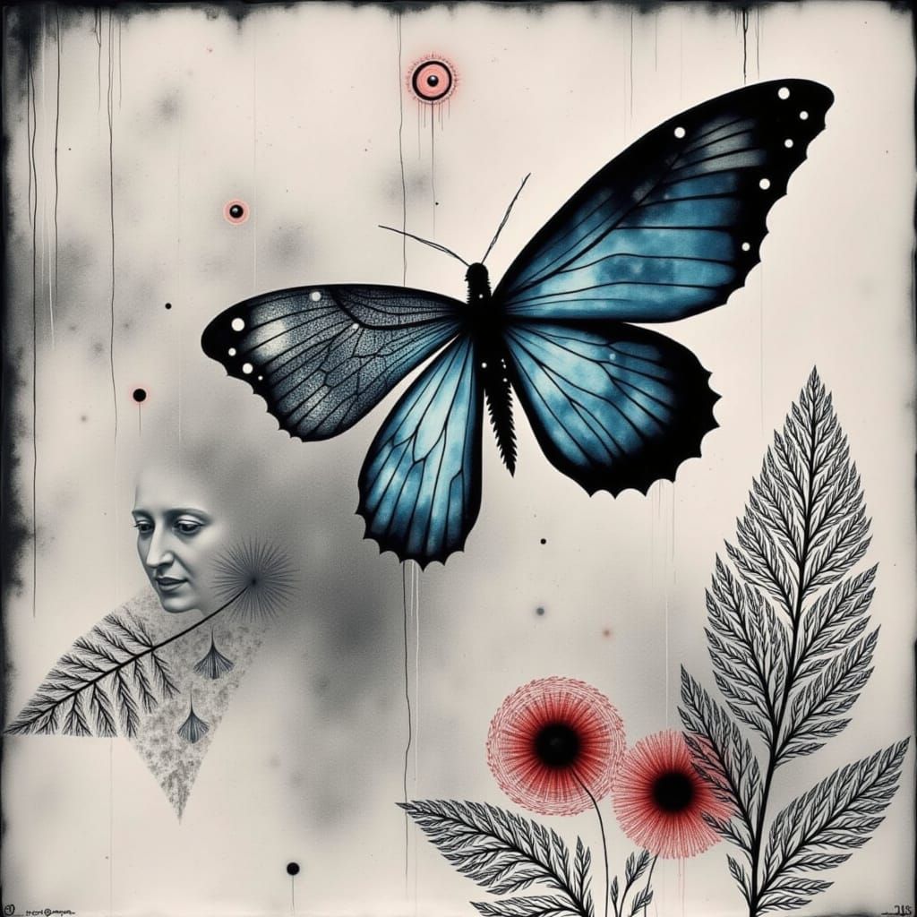 <lora:Klee 1:1.0>  Photogram  faces black and blue and red mystical and poetic dreamlike Paul Klee, surreal and celestia...