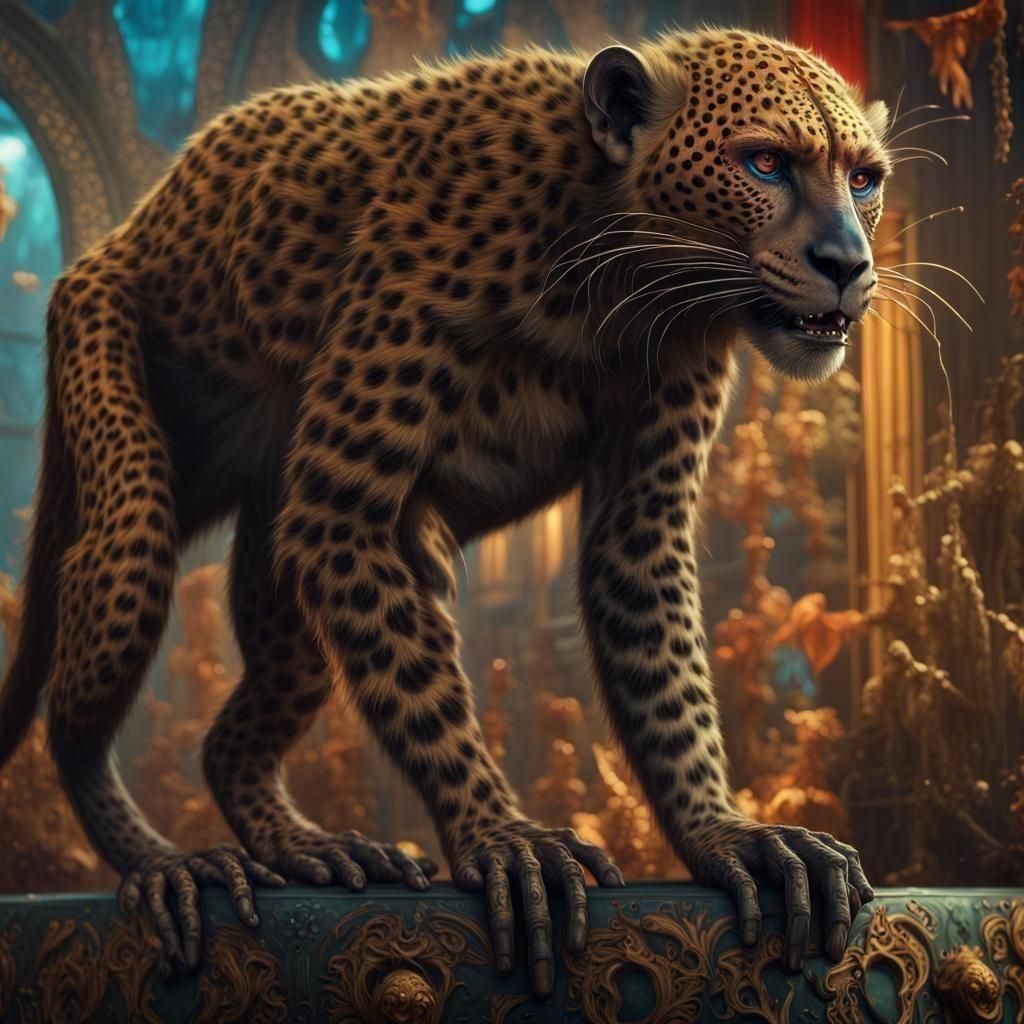 Leopard Monkey Animal Hybrid