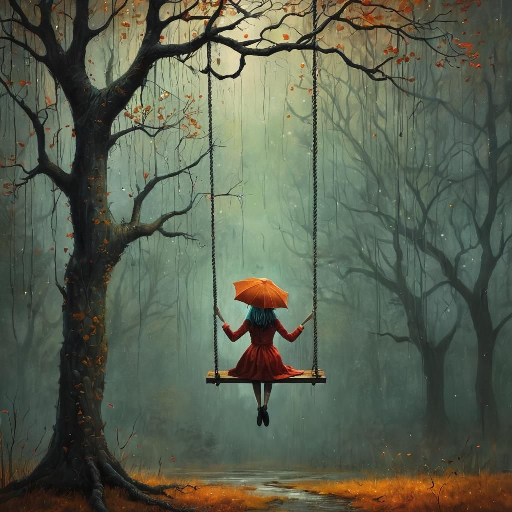 Rainy autumn day.... and lonely