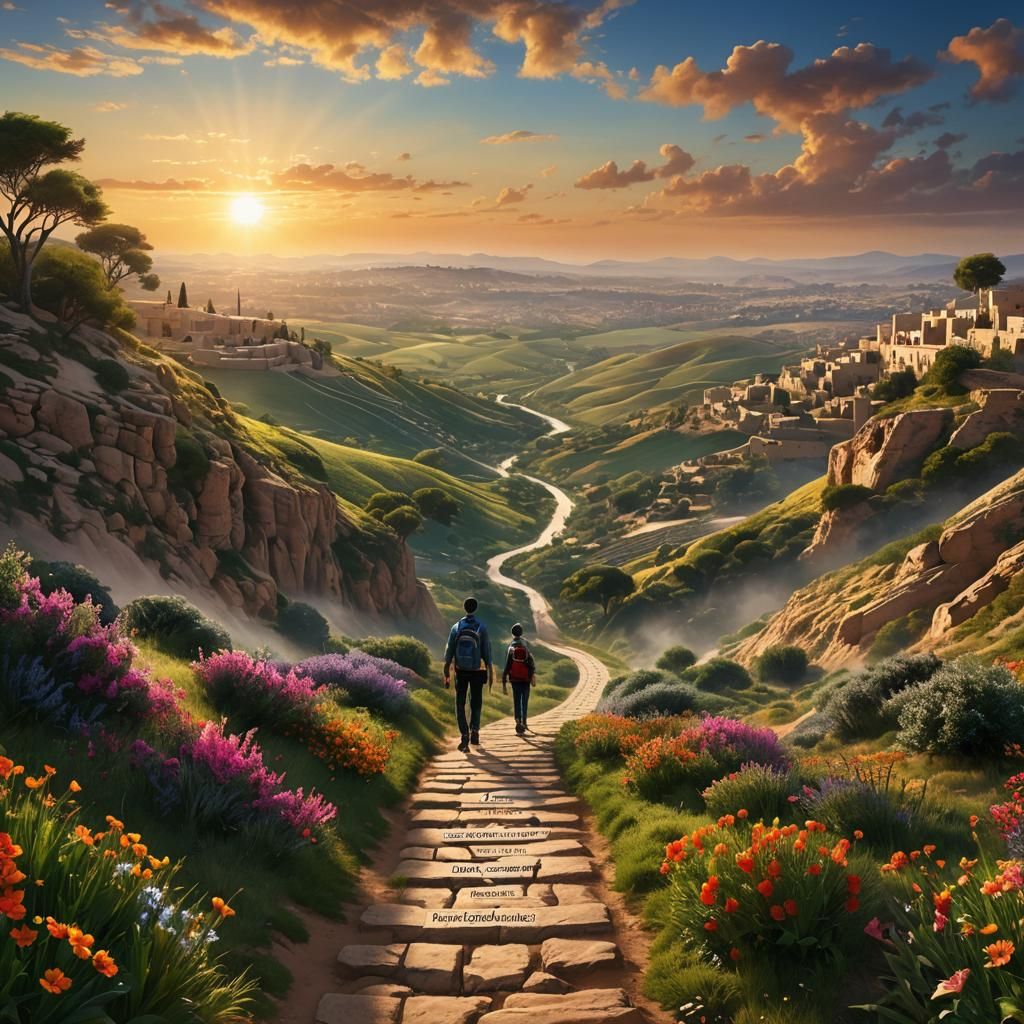 Walk for Palestine: Inspiring Sunrise Path