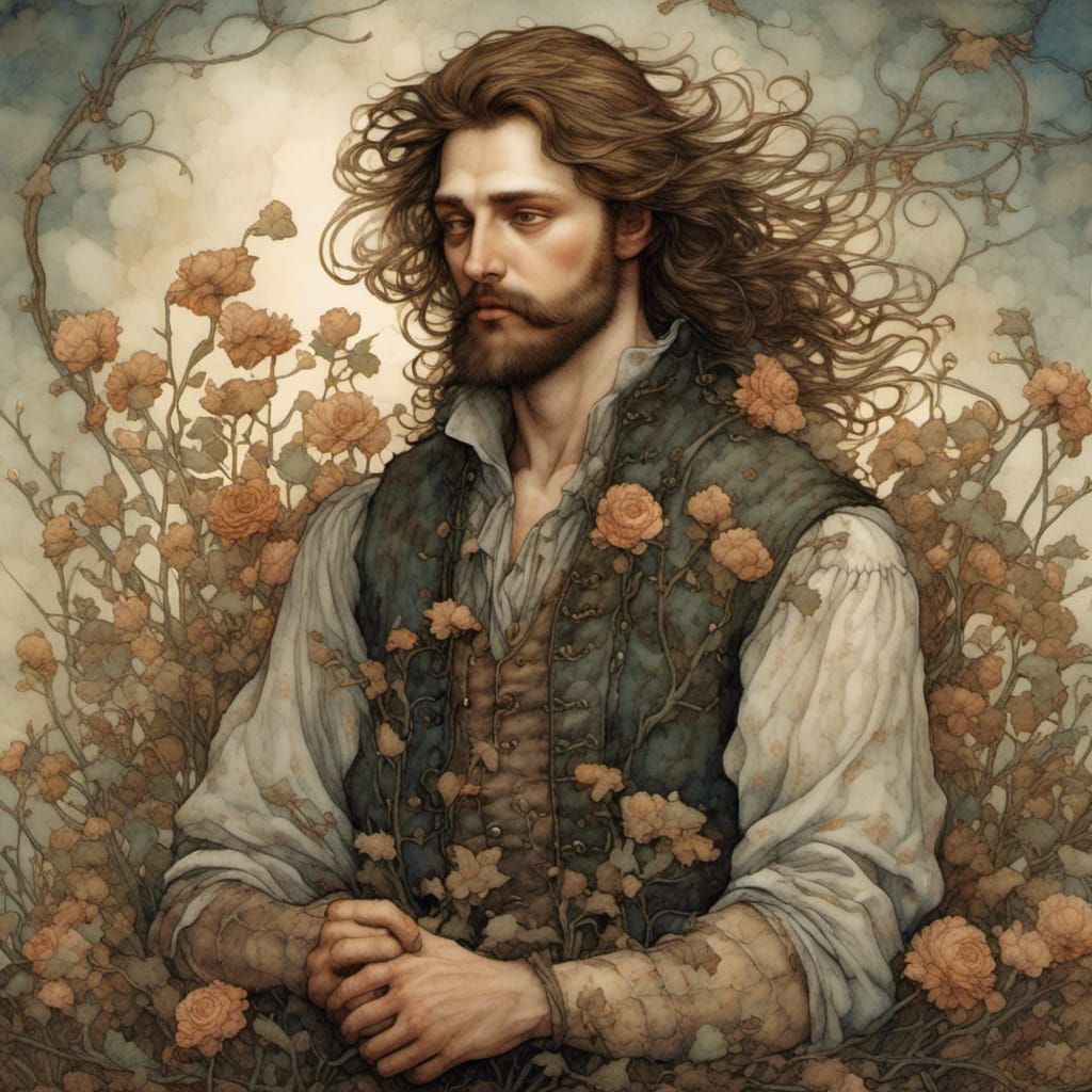 Michael Finnigan Whiskers in Storybook Style