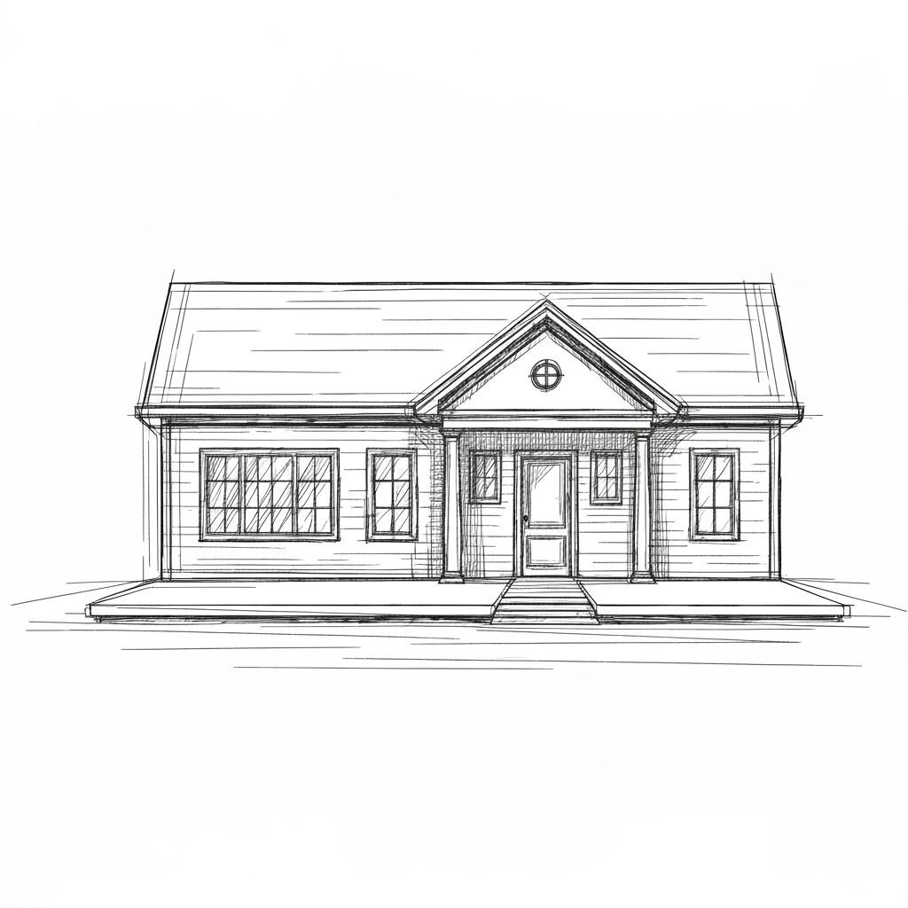 Portraint in ink with minimum number of lines possible