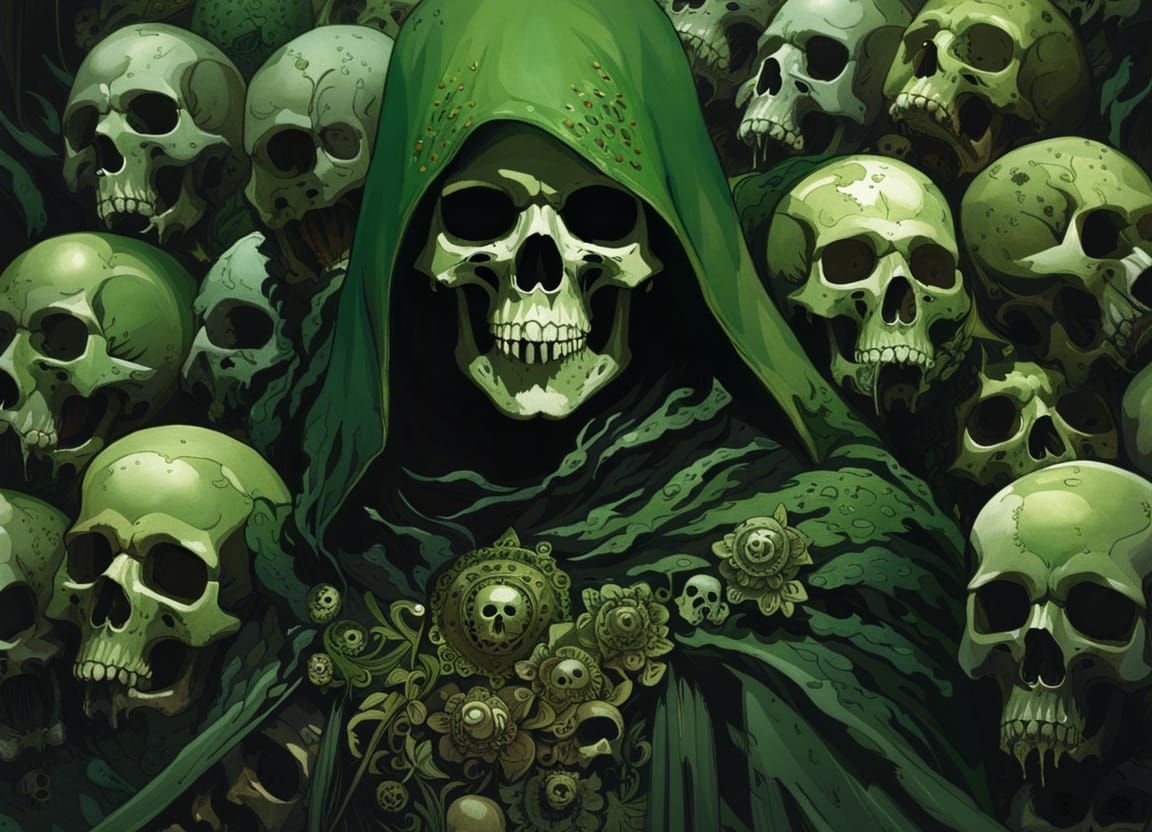 Necromancer in Psychedelic Post-Apocalyptic Style