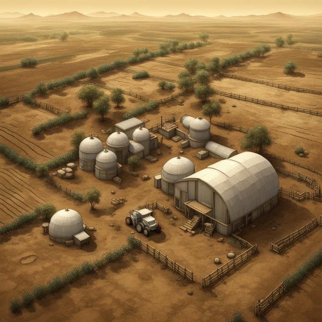 Hyperdetailed Venusian Farm Life