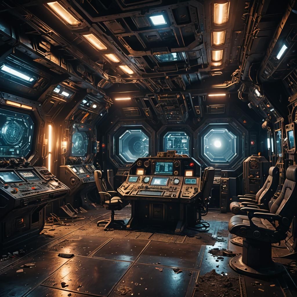 Bridge of an Abandoned Spaceship 241007A