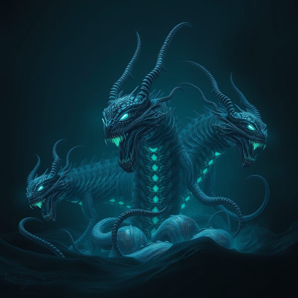 Mythical Sea Demons Emerge in Biomechanical Style