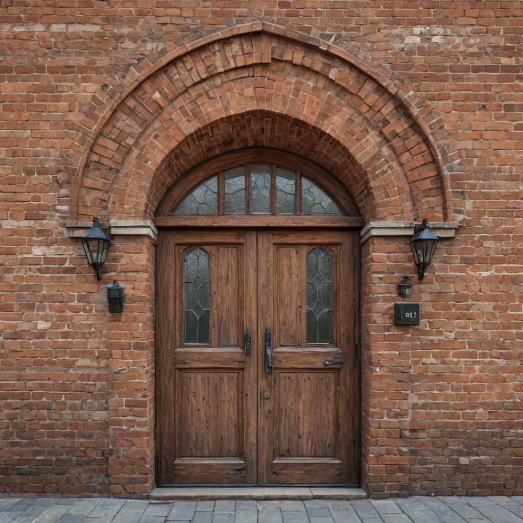 Baghdad Bazaar: Hyper-Realistic Aged Brick Building