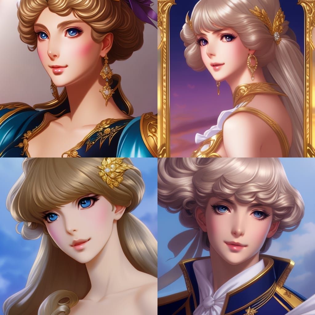 Prospera Mercury as Lady Oscar: Rose of Versailles