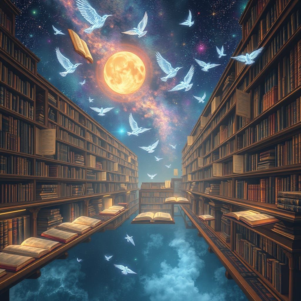 Ethereal Library in Celestial Expanse
