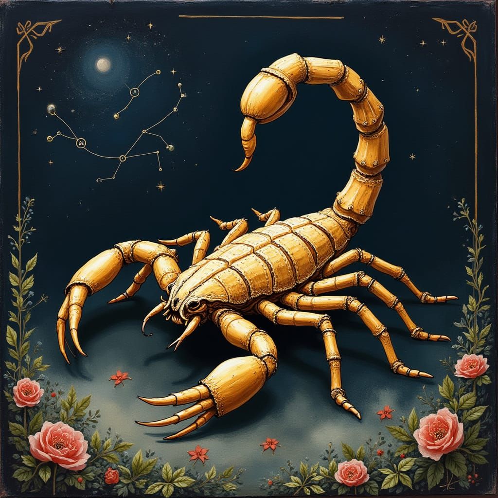 Scorpio Zodiac Sign with Constellation