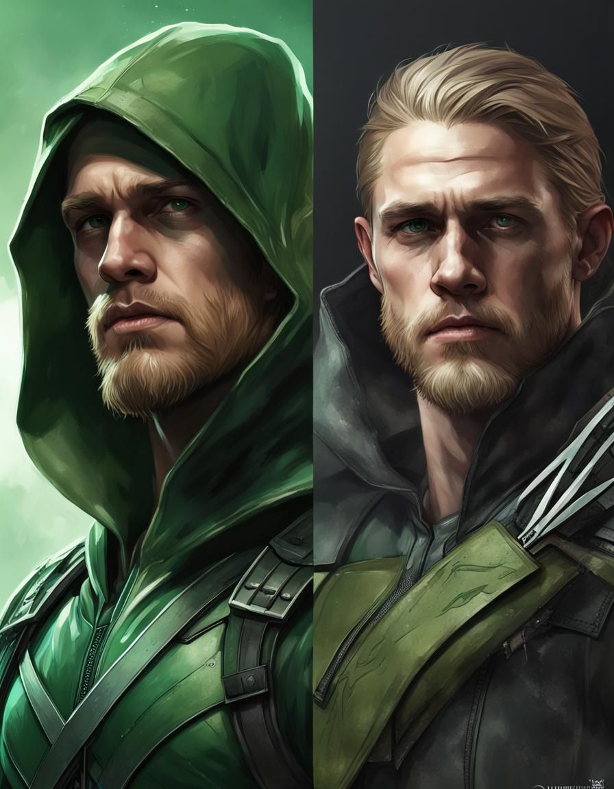 Charlie Hunnam as Green Arrow Concept Art(3)