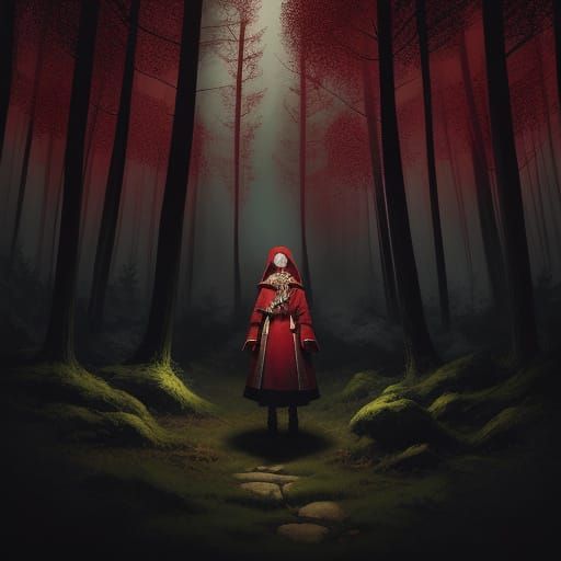 Red Hood's Enchanted Forest Journey, Storybook Art