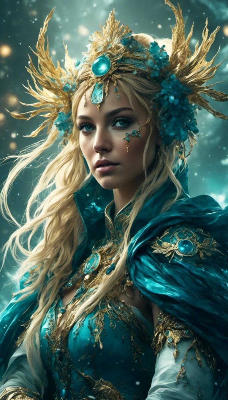 Pop Star as Fantasy Character Digital Art