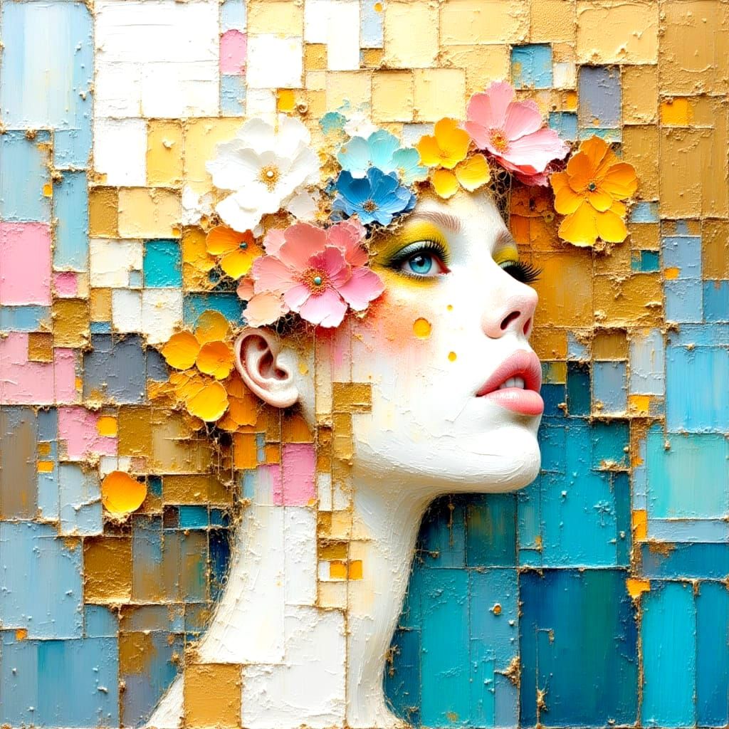 Candle in the Wind Oil Painting with Impasto Texture