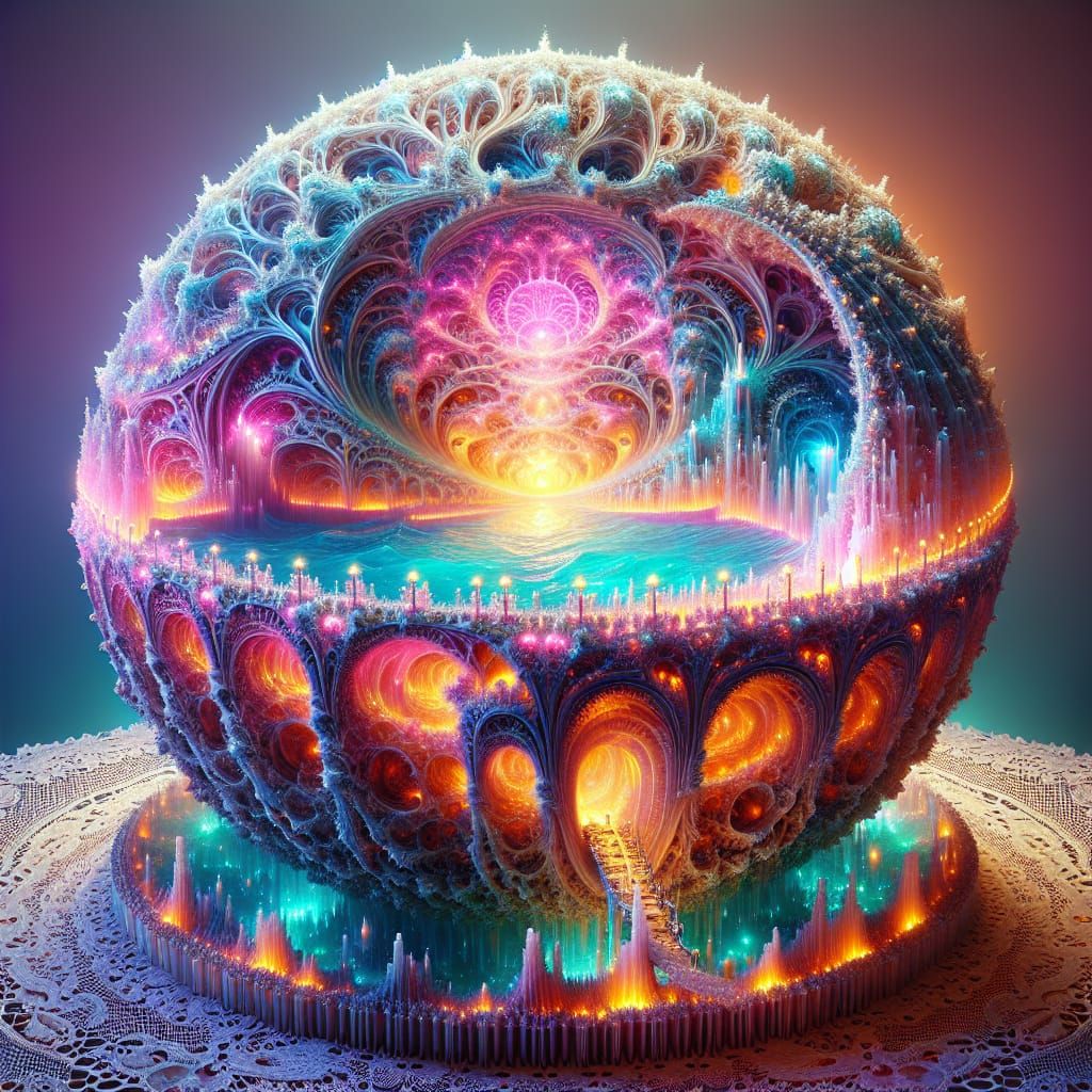 Fractal Candle in Elegance