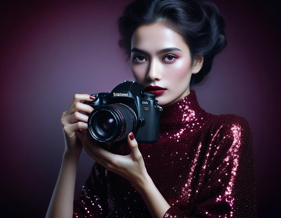 Ethereal Art of Four Women with Luminous Glow