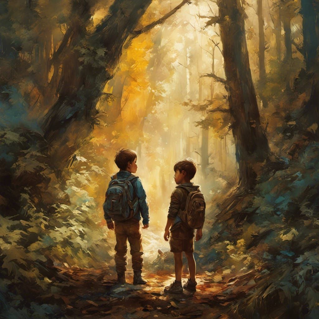 Childhood Imaginary Friend in Hyperrealistic Digital Art