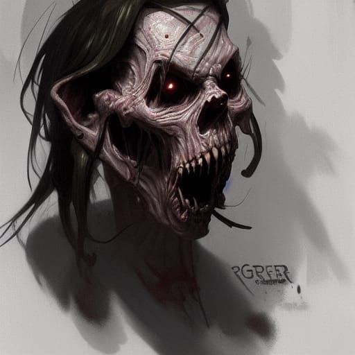 Sinister Dry Cadaver in Gothic Style