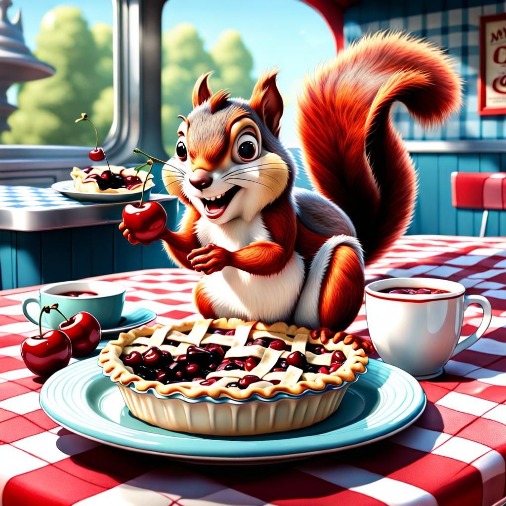 cherry pie and the naughty squirrel