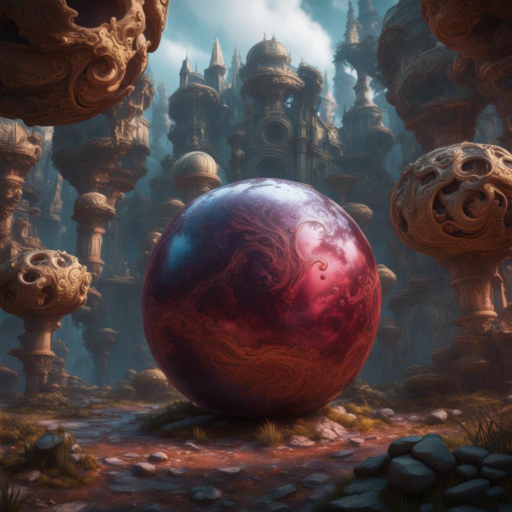 Fantastical Matte Painting with Intricate Details