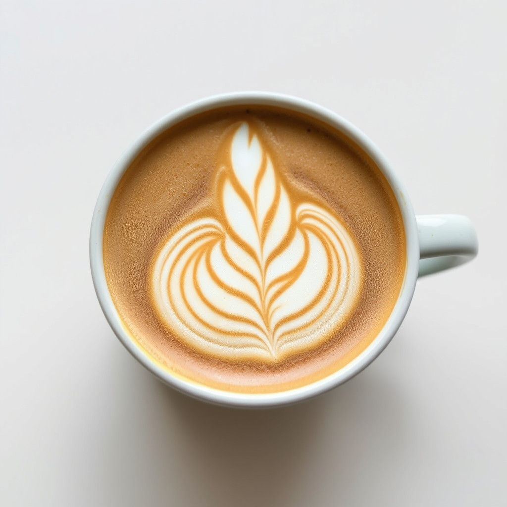 Latte Art in Simon Stålenhag Style