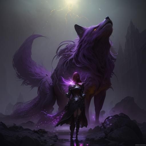 Fox Flare Rose in Dark Fantasy Style