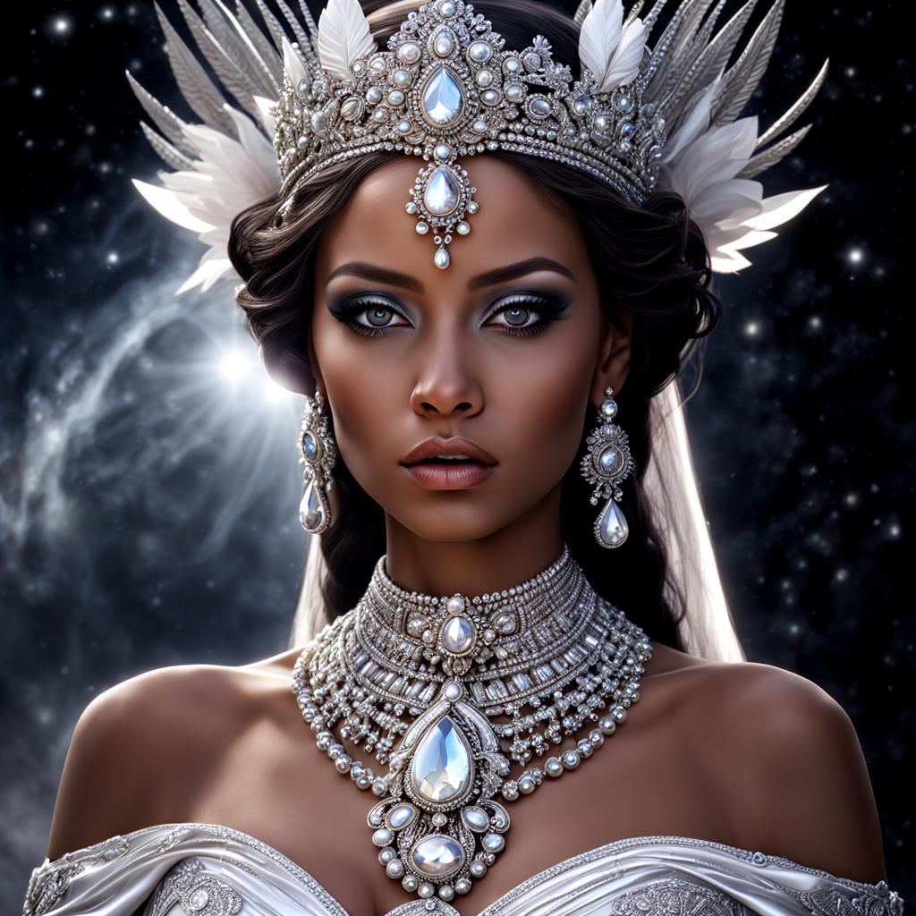 Goddess of Algodonite in Hyperrealistic Digital Painting