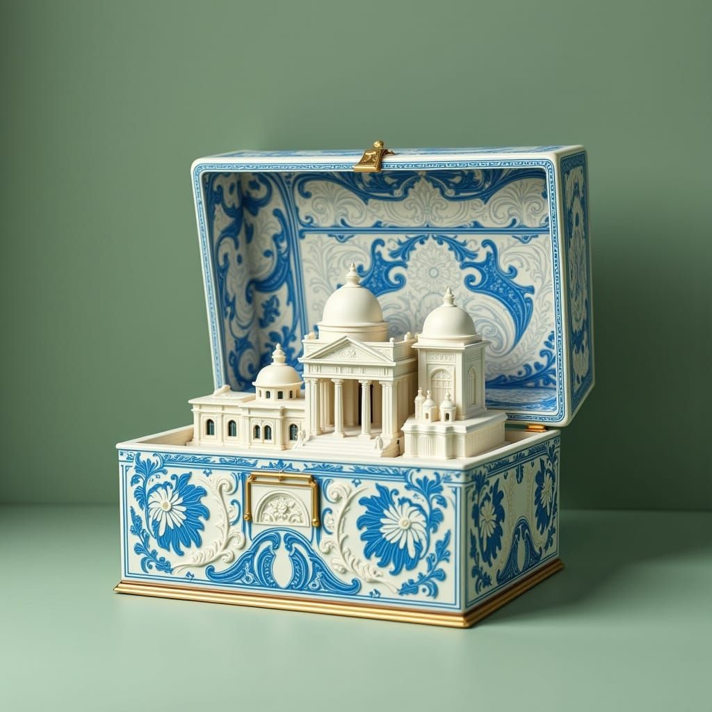 Works of Art collection,  decorative ceramic box,