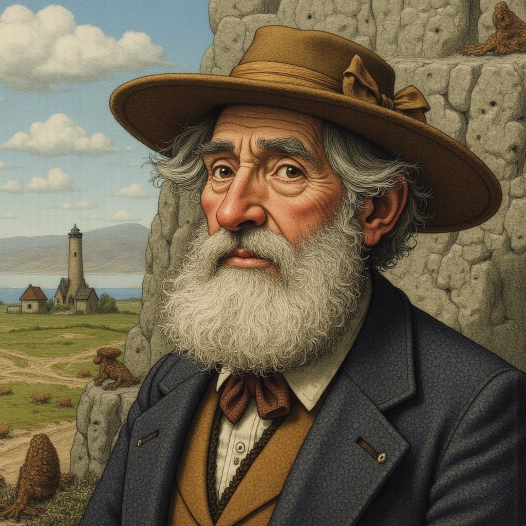 Old Bearded Man Portrait