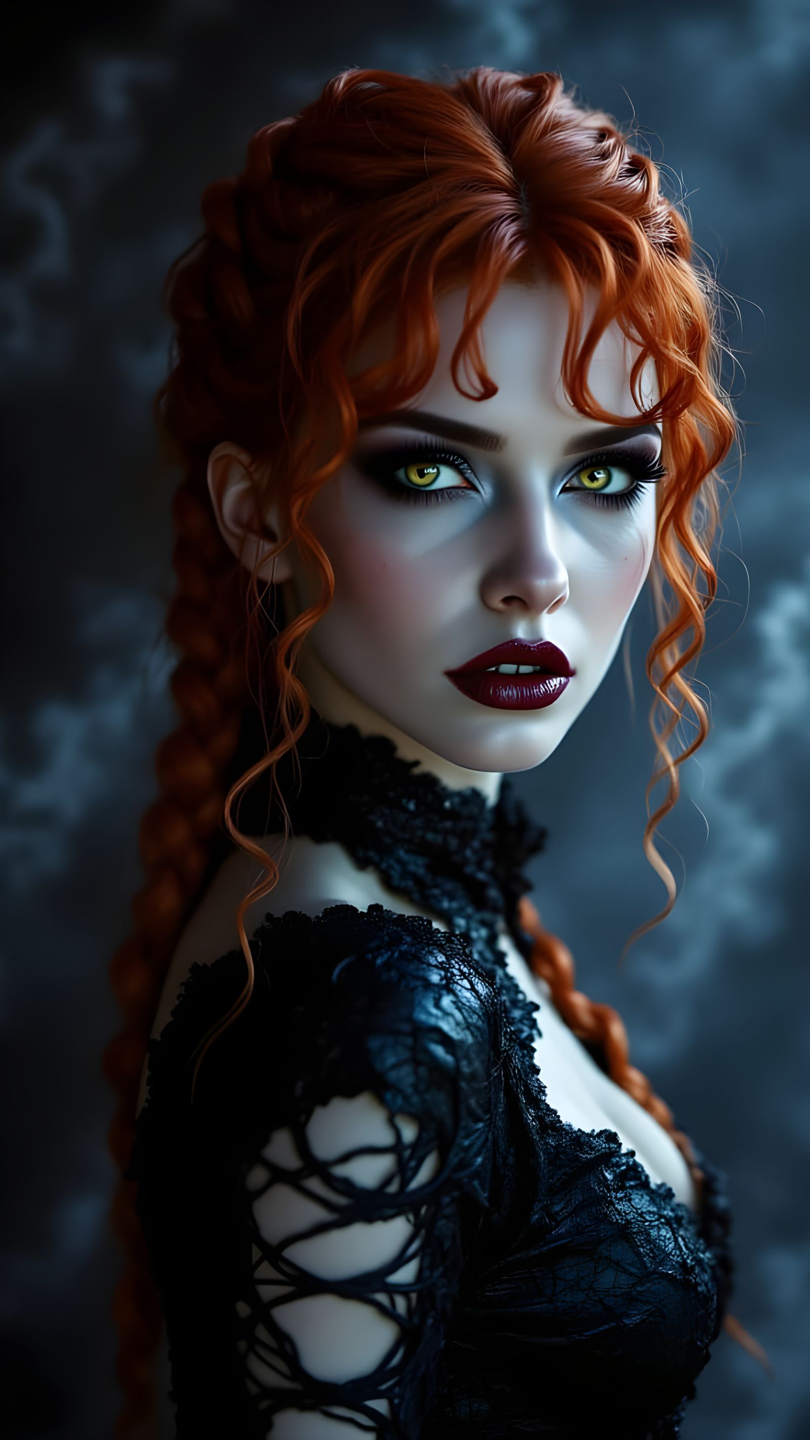 Regal Beauty from the Riddick Universe in Dramatic Portrait