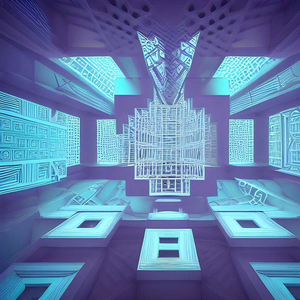 Intricate 3D Cubes: A Surreal Geometric Illusion