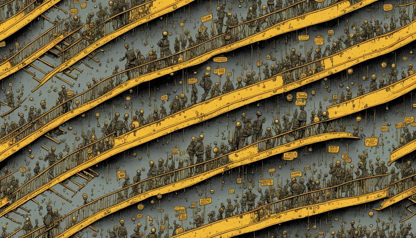 Retro Hand-Drawn Apocalypse: Judgment and Terror