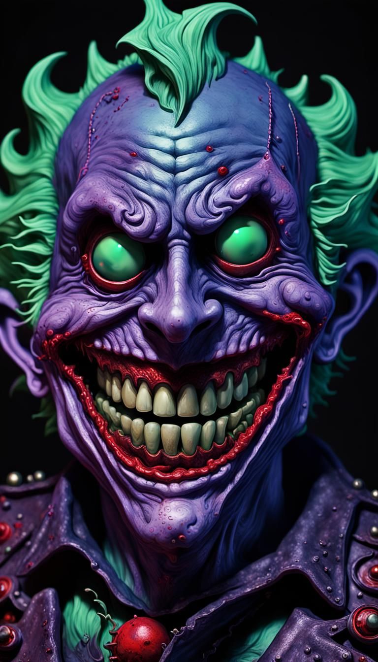 "Joker smile."