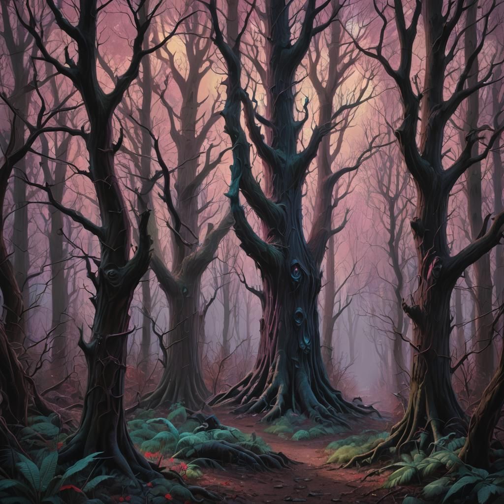 Dark Fantasy: Dwelling in a Creepy Forest