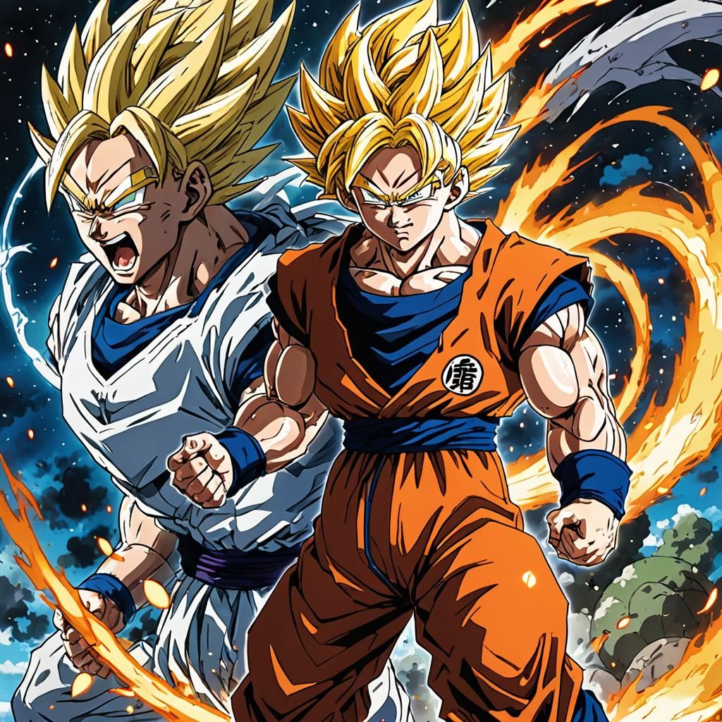 Dynamic Dragon Ball Anime Art