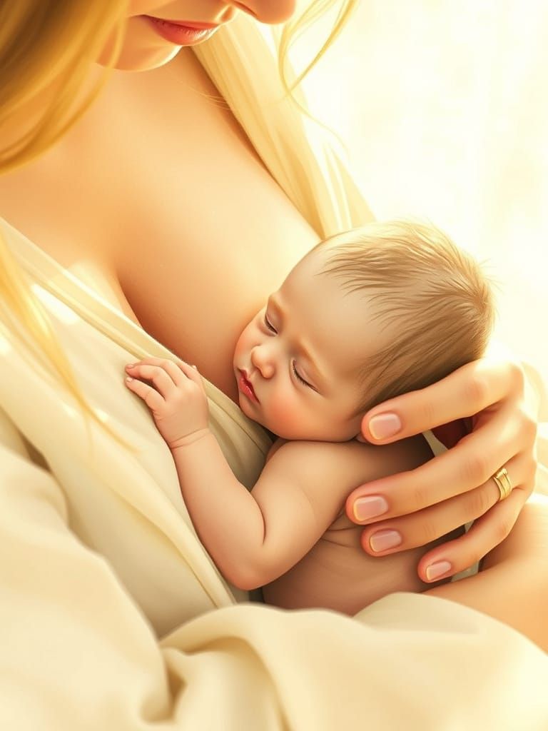 Soft Focused Newborn Portrait in Earthy Tones