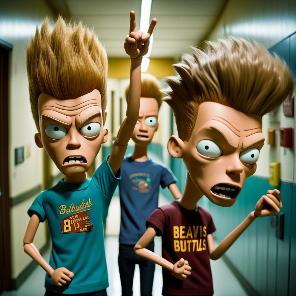 Beavis and Butthead as Bratz Dolls in Film Still