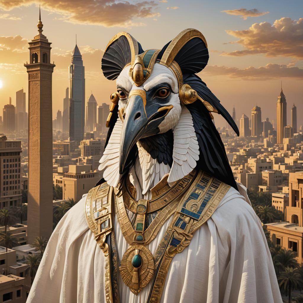 Egyptian God Thoth Reimagined in Ancient Realism