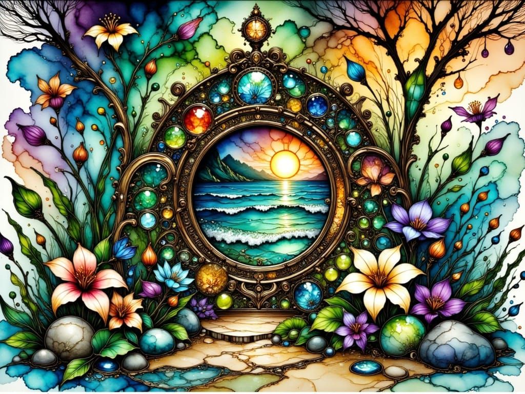 The Stargate Portal: Ancient Portal to the beach sitting in ...